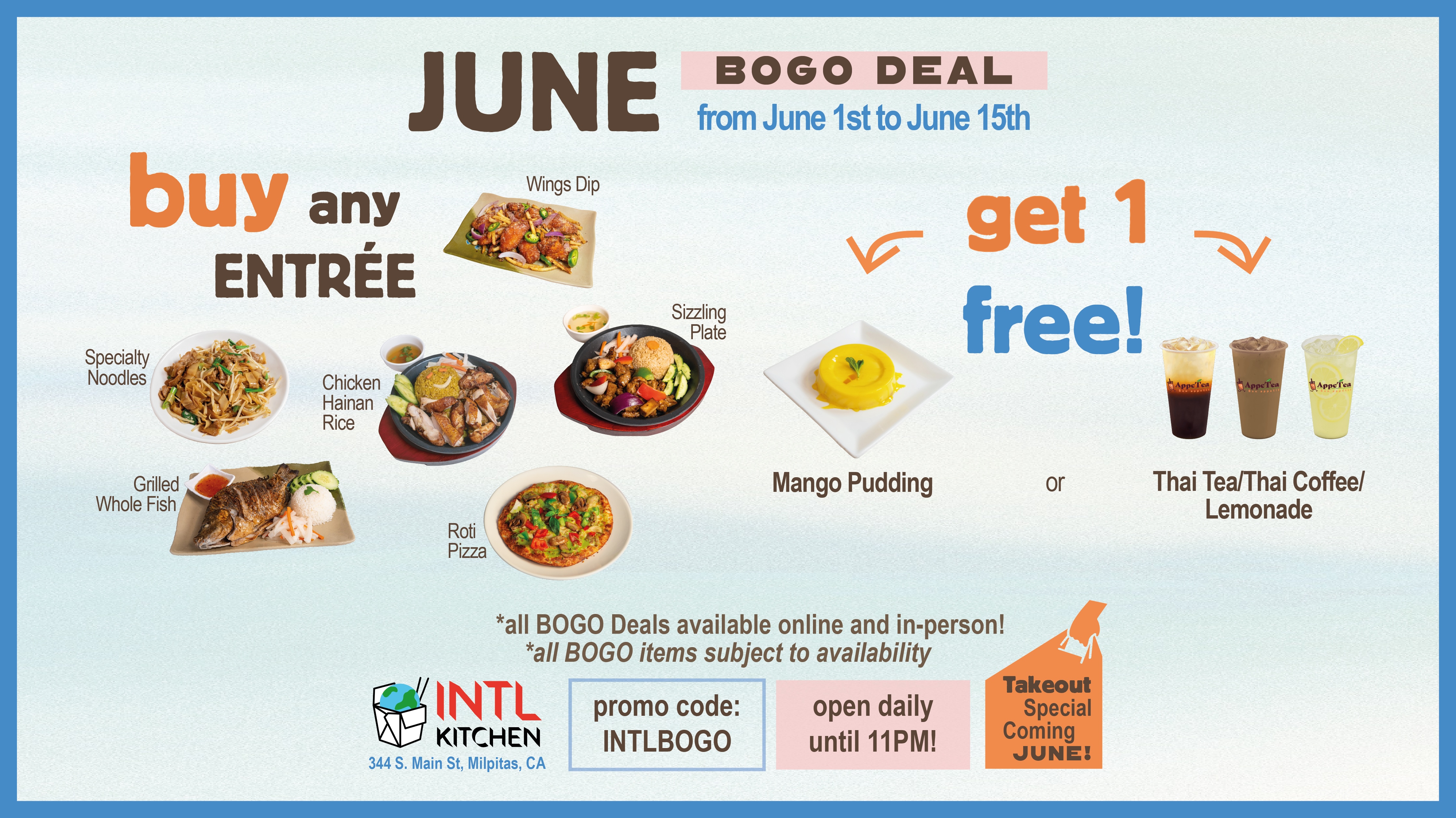 INTL Kitchen June BOGO Free Deal